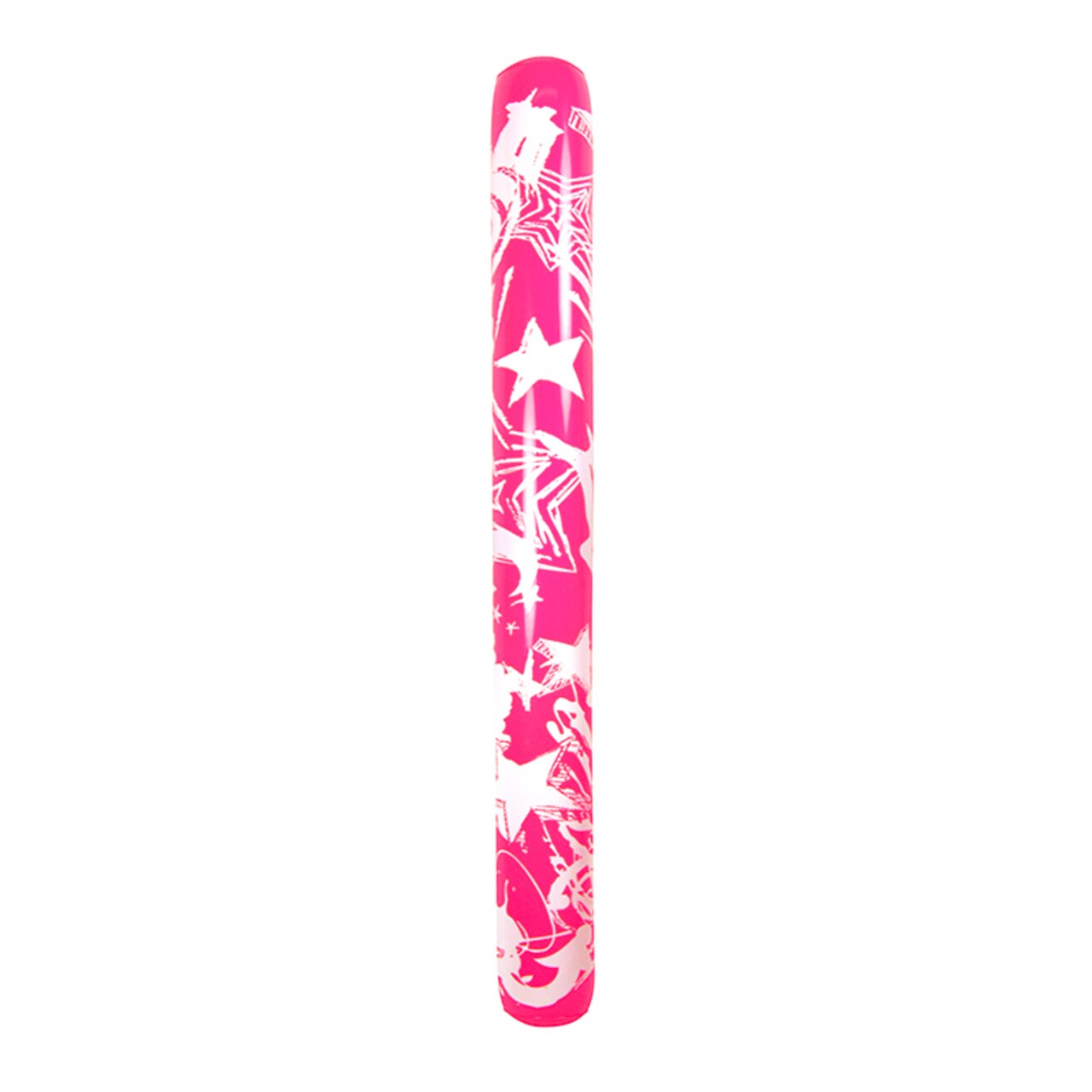 Swim Central 60" Pink and White Inflatable Star Graffiti Art Swimming Pool Fun Noodle